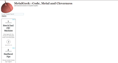 Desktop Screenshot of metalgeek.com