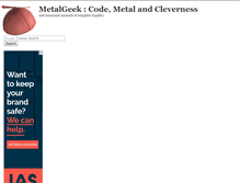 Tablet Screenshot of metalgeek.com